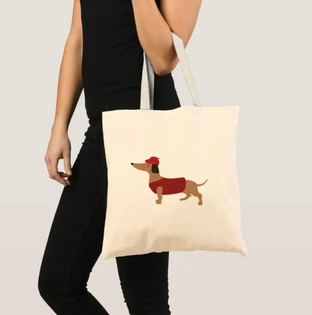 Dachshund tote bag hotsell