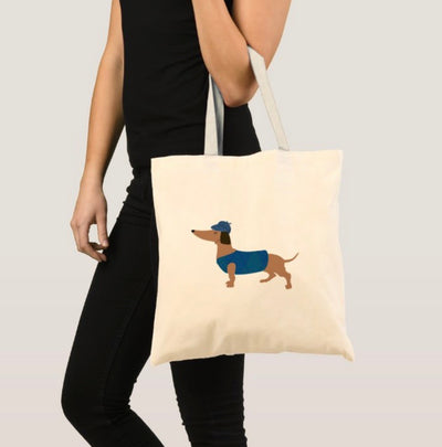 Luka the Dachshund Tote Bag - 2 Designs - Free Shipping!